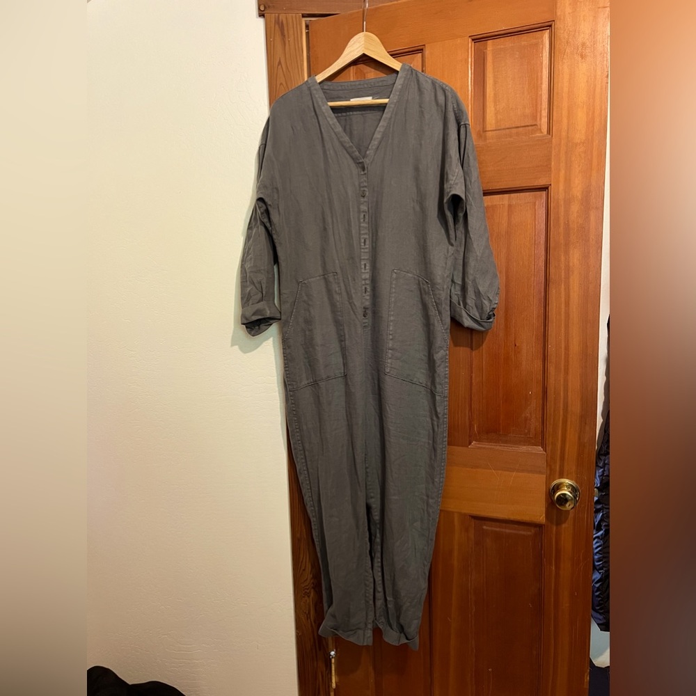 Outerknown linen jumpsuit.